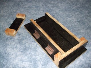 One end off, one in place